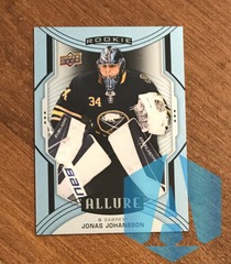2020-21 Upper Deck Allure Blue Rookie Jonas Johansson #104 Buffalo Sabres